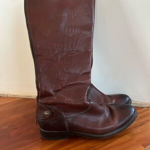 Frye Melissa Women's Brown Leather Heeled Boots